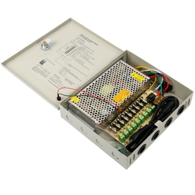 Versatile Input Voltage 9 Channel CCTV Power Supply 12VDC 120W 10A for Your Business
