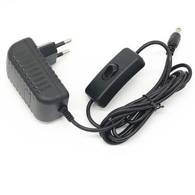 Plug In EU Plug Adapter AC 100-240V DC 12V 2A 24w Power Adapter with ON/OFF Switch