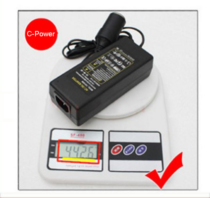 Modern 60W Car Adapter DC 12V to AC 220V with Desktop Connection 12VDC 5A Power Supply