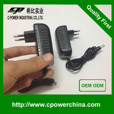 DC Output Type C-Power Supply 12V 1A AC DC Power Adapter 1000mA PSU 12W for US EU Plug