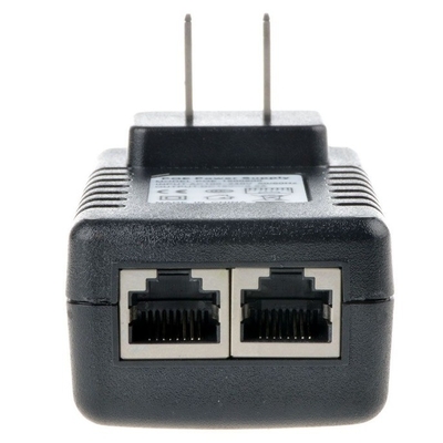 Black 24V 1A Wall Plug POE Injector Ethernet Adapter IP Phone Camera Power Supply 24 V
