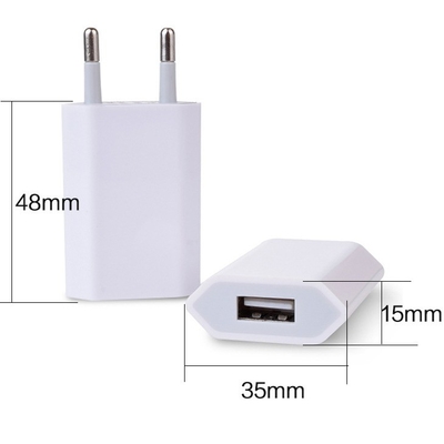 USB Wall Charger Plug DC Output Type Black White 5V 1A For iPhones Samsung Android LG