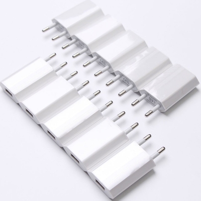 USB Wall Charger Plug DC Output Type Black White 5V 1A For iPhones Samsung Android LG