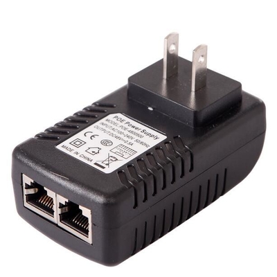 POE Injector Ethernet Adapter 48V 500mA Wall Plug for Power Supply of IP Phone/Camera