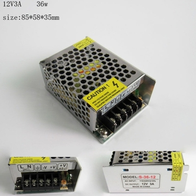 12v DC 3.2A 3A 36W CCTV Power Supply for Silver Design and Performance