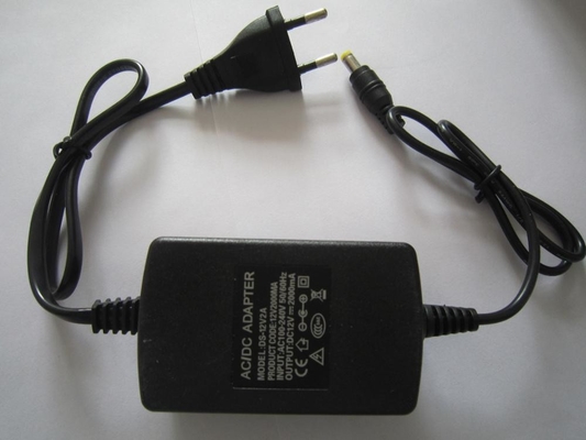 24W 24V 1A 12V 2A AC/DC Desktop Power Adapter with Black Output Voltage 24VDC
