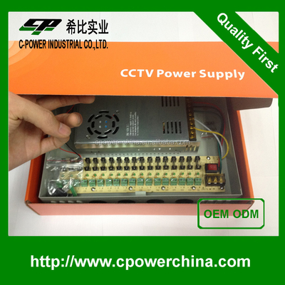 360W 18channels Switching Power Supply dc12v 30A 220V 110V AC Protection Over-voltage
