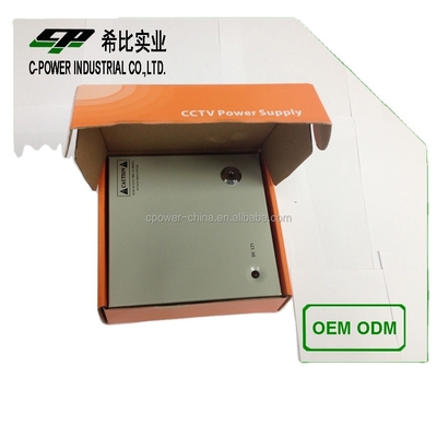 12V DC 3A 4CH CCTV Camera Power Supply Box with Customizable Output Channels