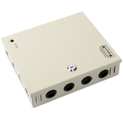 Output Type Single 9 Port 5 Amp 12V DC Distribution Power Supply Box Cabinet for CCTV