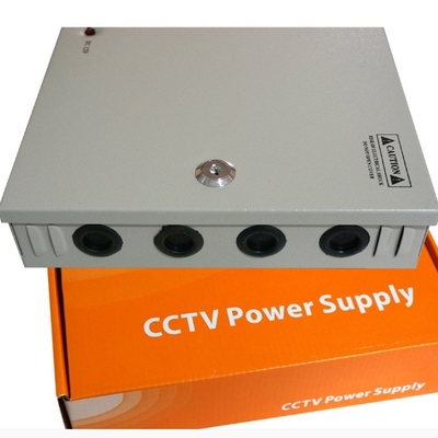 Output Type Single 9 Port 5 Amp 12V DC Distribution Power Supply Box Cabinet for CCTV