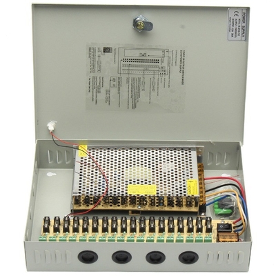 12V 20A DC 18CH Channel Power Supply Box for CCTV Camera Security Surveillance Output