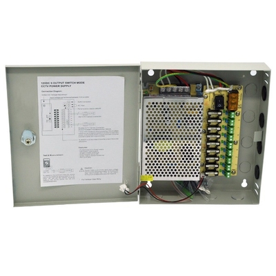 C-Power 9 Channel CH CCTV Security Camera Distribution PTC Power Supply Box 12V Output