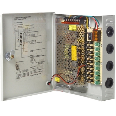 High Frequency 12V 10A 120W 18ch CCTV Camera Switching Power Supply with CE ROHS FCC