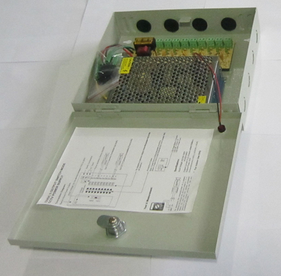 CCTV Power Supply Box 9CH 12V 5A DC Output 60W Efficiency 90% Output Frequency 50/60Hz