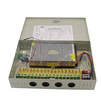 C-Power 2KG PTC Fuse 18CH Security Camera Power Supply Box DC 12V 20A for DVR CCTV