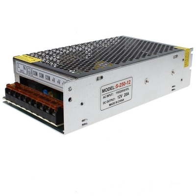 Usual Switching Power Supply 12V Output Voltage 20A Output Current 220V AC to 12V DC