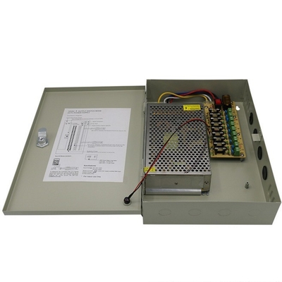 Single Output Grey 9 Ports 20A 12V DC Switching Power Supply Distribution Box C-Power