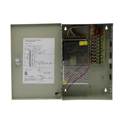 Single Output Grey 9 Ports 20A 12V DC Switching Power Supply Distribution Box C-Power