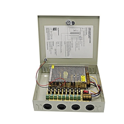 Versatile Input Voltage 9 Channel CCTV Power Supply 12VDC 120W 10A for Your Business
