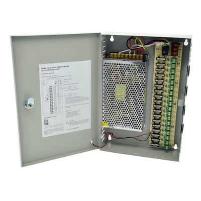 Efficiency 82% C-Power 110v 220v ac dc 12v 18ch 20a 12 volt 16 channel cctv power supply