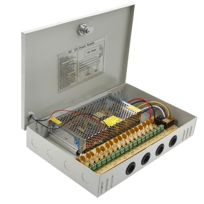 Efficiency 82% C-Power 110v 220v ac dc 12v 18ch 20a 12 volt 16 channel cctv power supply