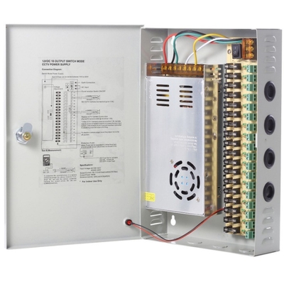 C-Power 110v 220 DC 12v 30a 18ch Switching Power Supply with 50/60HZ Output Frequency