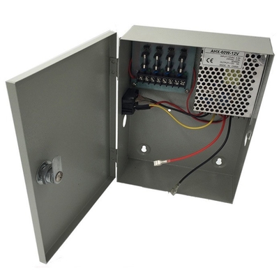 110v 220v 5a 4ch 12v 60w 4 Port UPS CCTV Power Supply with Battery Backup from C-Power