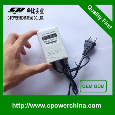 Excellent Water-proof 12V DC Power Adapter with Output Current of 2000mA in White