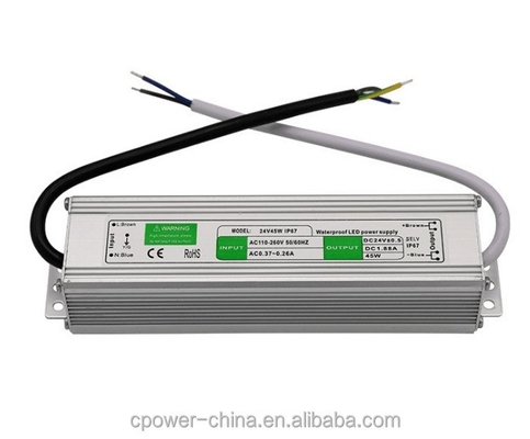 12V/24V LED Light Strip Power Supply IP67 Waterproof 45W LED Driver Constant Voltage