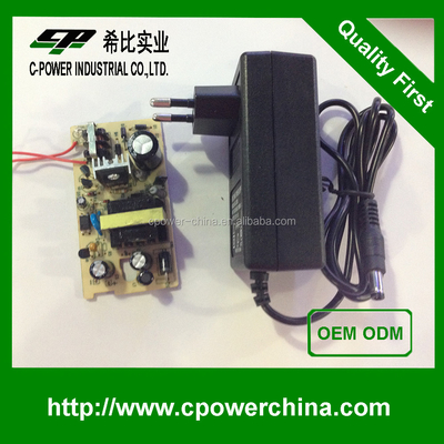 DC Output Type 12v 2a 24v 1a 24w TS-1012C AC/DC Adapter/Power with CE Certificate