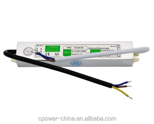 20W LED Power Supply Driver Transformer Adapter for LED Strip IP67 Waterproof 12V 24V