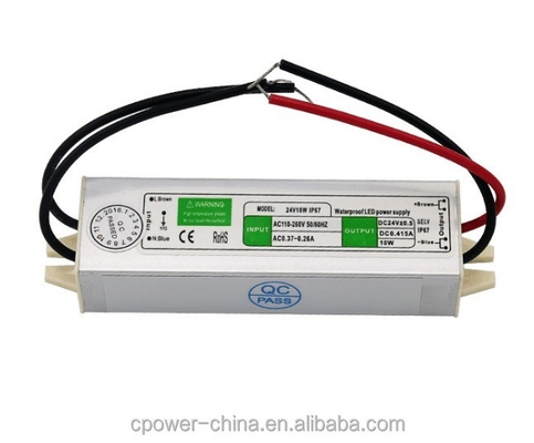 10W-200W Waterproof IP67 LED Light Transformer Power Supply Driver with 24v DC Output