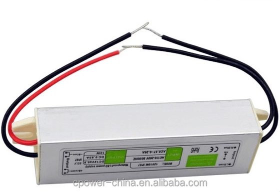 10W-200W Waterproof IP67 LED Light Transformer Power Supply Driver with 24v DC Output