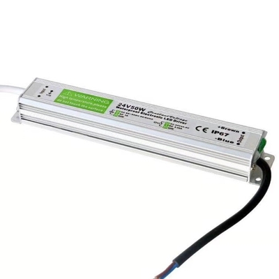 Silver White 24v DC Waterproof Electronic 50W LED Driver 100w 25w IP67 Power Supply Transformer