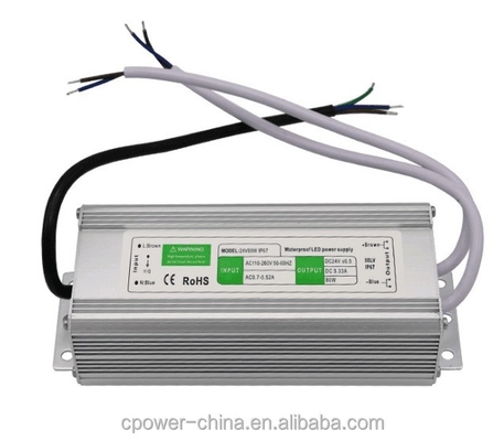 Waterproof 80W 45W 50W 60W 100W 120W DC12V/24V LED Power Supply Transformer IP67/IP66