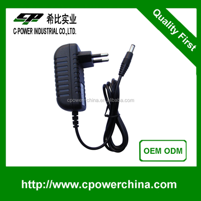 Plug In AC/DC Adapter Charger with CE Certification and 3.2V-5.4V DC Output Variations