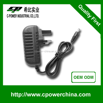 Plug In AC/DC Adapter Charger with CE Certification and 3.2V-5.4V DC Output Variations