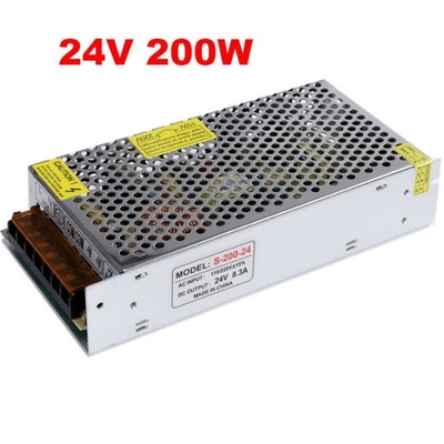 C-Power AC110V 220V DC 12V 16A 24V 8A 24V Power Supply 200W with Input Voltage 220V