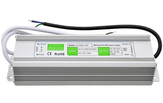 DC12V 24V 150W IP67 Constant Voltage LED Driver Power Supply with Waterproof Design