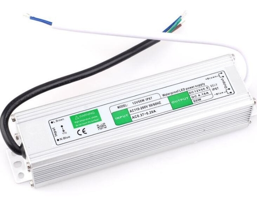 Waterproof 50w Transformer Power Supply LED Driver DC12V Single Output for Outdoor