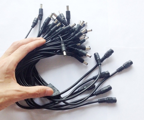 1 Male to 8 Dual Female Splitter Cable for 5.5mm/2.1mm CCTV Camera DC Power CE Approved
