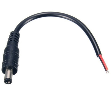 5.5*2.1mm Male DC Power Plug Connector Stripped Female End CCTV PSU Pigtail Cable 12V