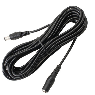 5m 3m 2m 1m DC Cable White Female End Type 5.5mm x 2.1mm Plug Adapter Extension Cable