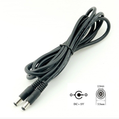 5m 3m 2m 1m DC Cable White Female End Type 5.5mm x 2.1mm Plug Adapter Extension Cable