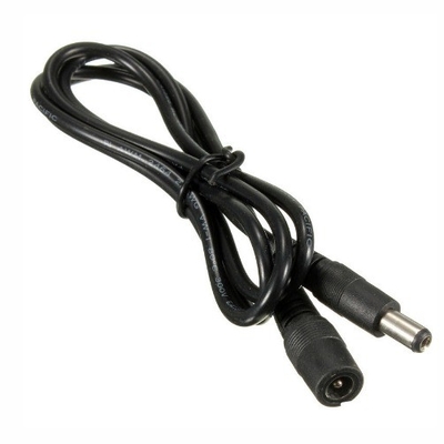 5m 3m 2m 1m DC Cable White Female End Type 5.5mm x 2.1mm Plug Adapter Extension Cable