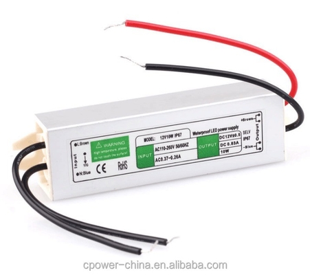 Waterproof 10W LED Power Supply for LED Strip 24V Single Output Type 86% Efficiency