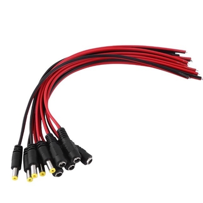 30cm CCTV Security Camera DC Male Female Power Jack Plug Connector Cable Made of Copper