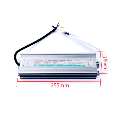 400W 12V 33.3A DC Waterproof LED Power Supply IP67 Rated Line Regulation Range ±0.5max