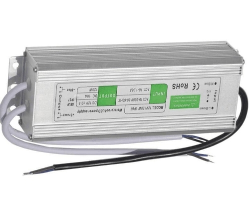 Aluminum Alloy C-Power Input 100-240vac 120W IP65 24VDC Waterproof Power Supply for LED