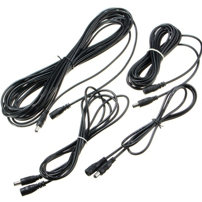 1M 2M 3M 5M 10M Length CCTV DC Cable with Male and Female Connector